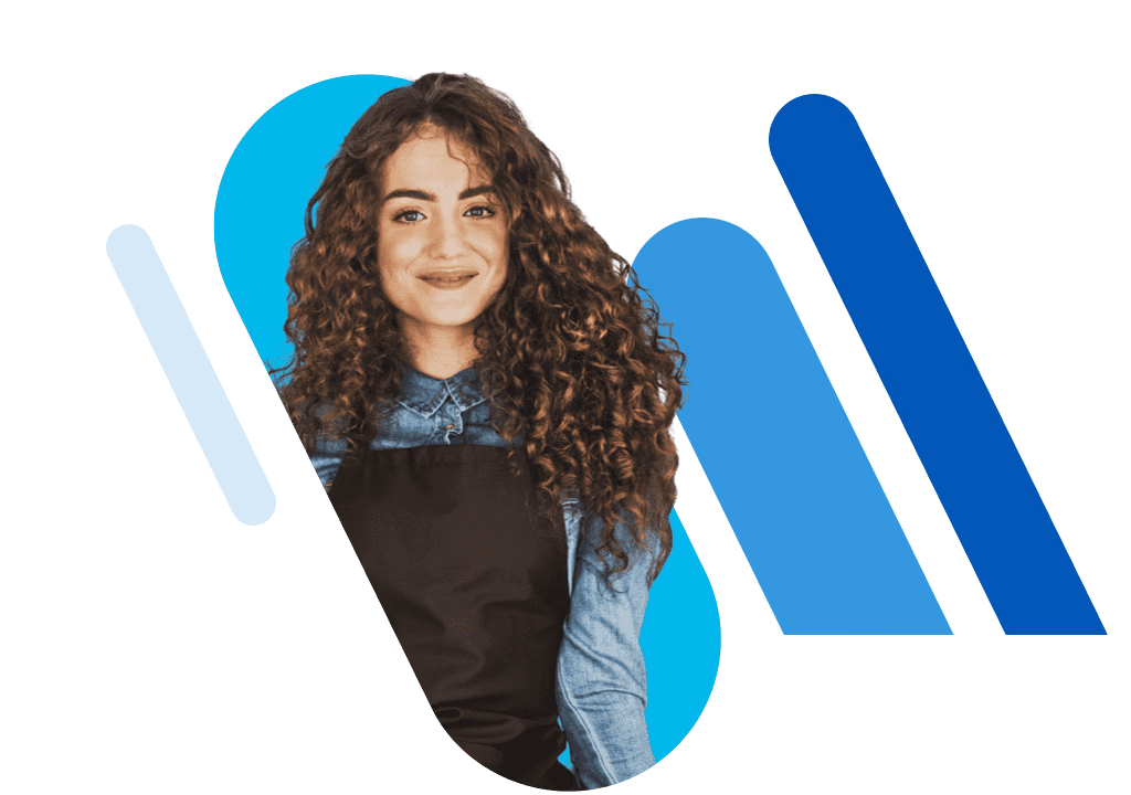 smiling image of a barista woman