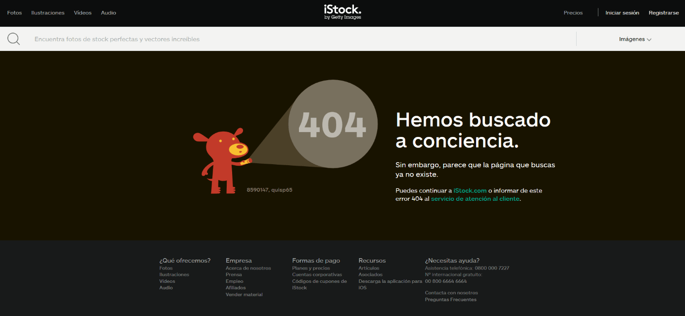 Página 404 de iStock
