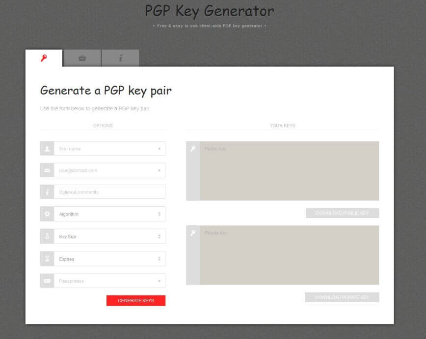 PGP Key Generator: generador de claves gratuito y fácil de usar
