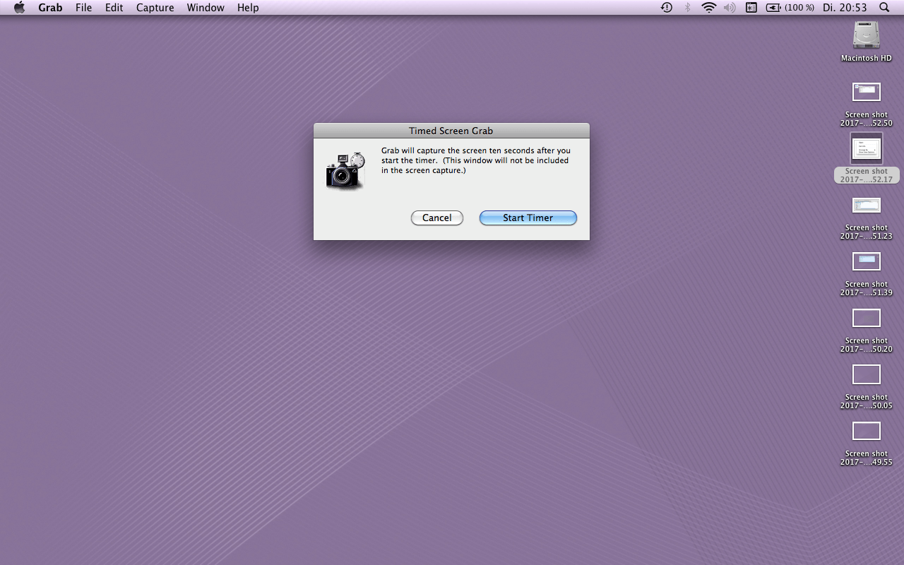Función de captura programada en ordenadores Mac