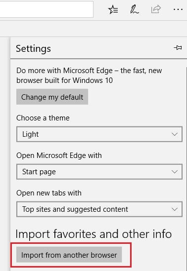 Microsoft Edge: Configuración