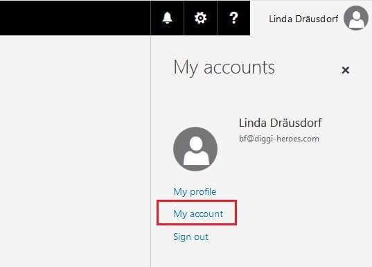 Outlook Web App: Descripción general de cuentas