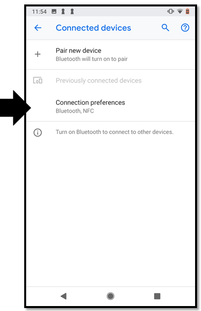 Interfaz de usuario de Android: “Dispositivos conectados”