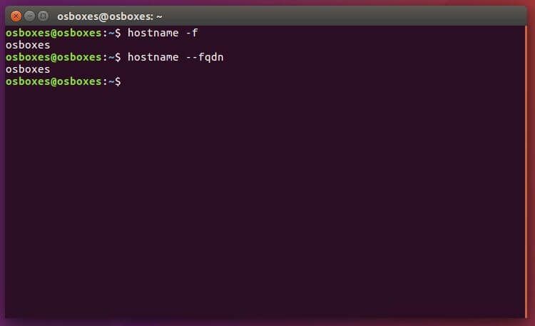 Linux: FQDN en el terminal