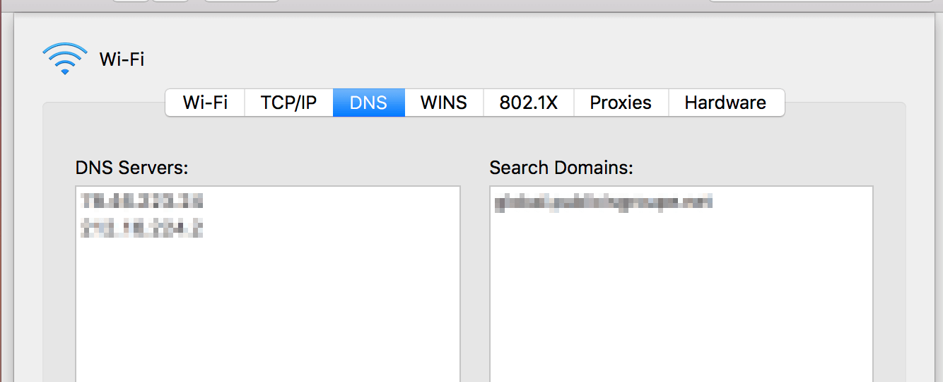 Configuración DNS en MacOS