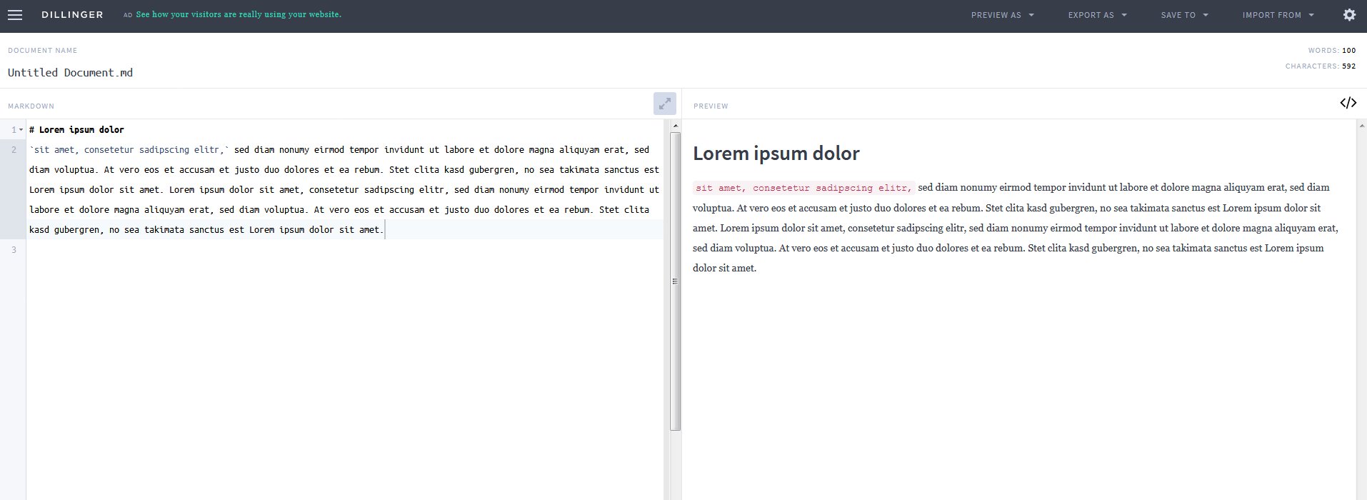 markdown online markdown online