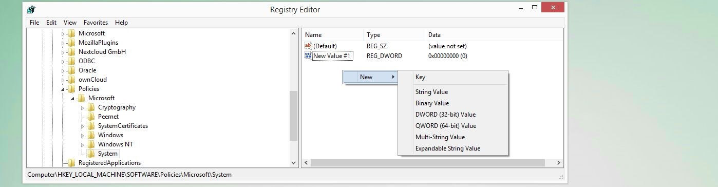 Windows 10: Editor del Registro