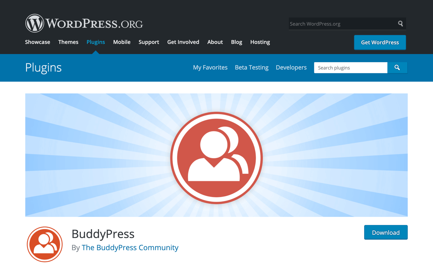 Logo de BuddyPress en WordPress.org