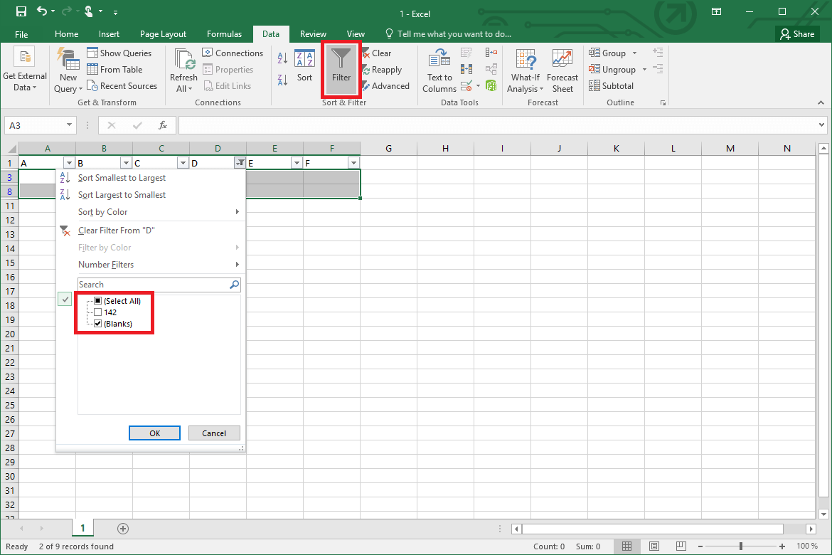 Eliminar Filas Vac as O Filas Blancas De Excel IONOS