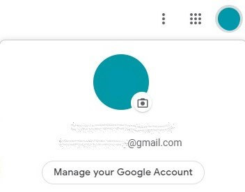 Opción de “Gestionar tu cuenta de Google”