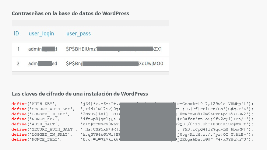 Identificación de las sesiones en WordPress.