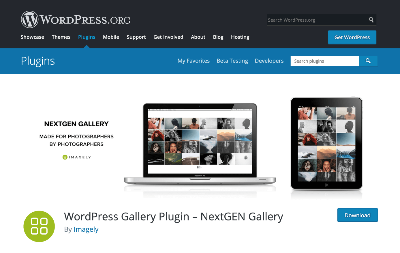 NextGEN Gallery se puede descargar desde WordPress.org