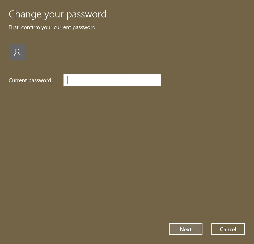 Windows 10: cambiar contraseña