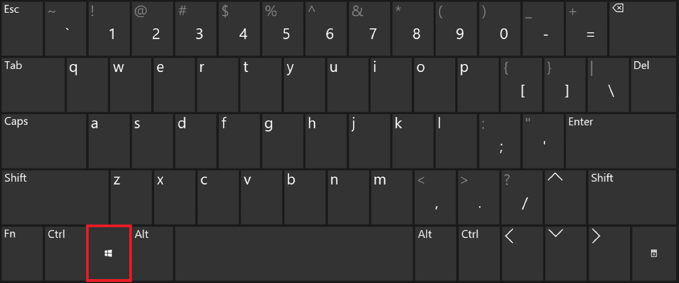 Tecla de Windows en el teclado