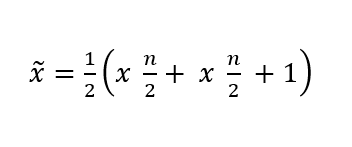 Fórmula de la mediana para número par de valores