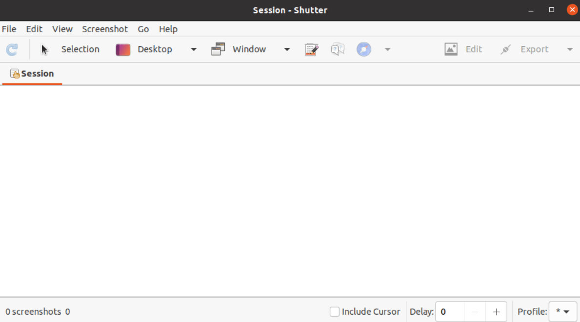 Software de capturas Shutter