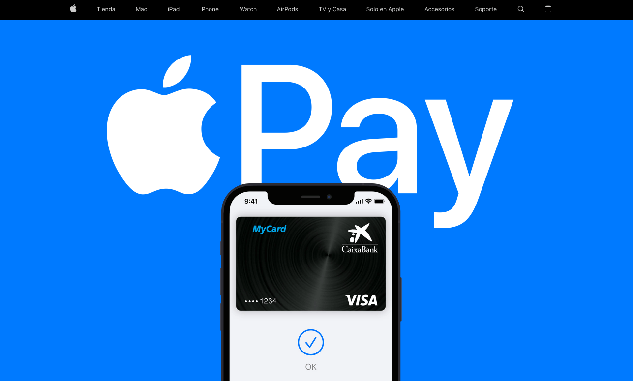 Página principal de Apple Pay en español
