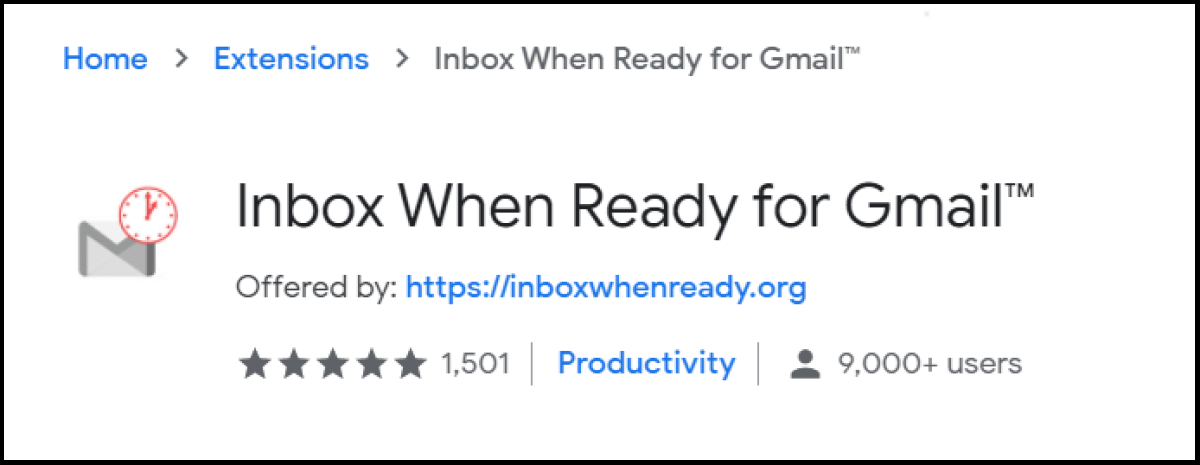 Inbox When Ready bloquea la bandeja de entrada hasta que se hayan procesado todos los correos anteriores