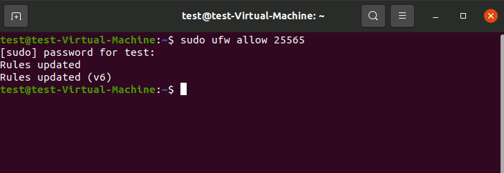Puerto en uso (25565) en Ubuntu 20.04