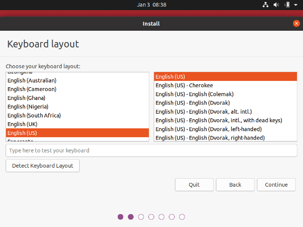 Asistente de instalación de Ubuntu