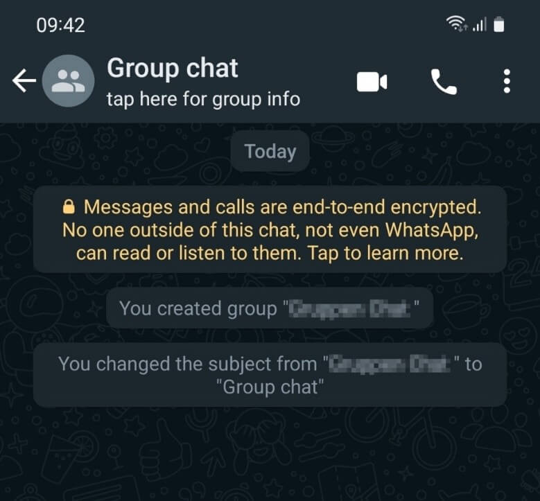 WhatsApp: chat de grupo