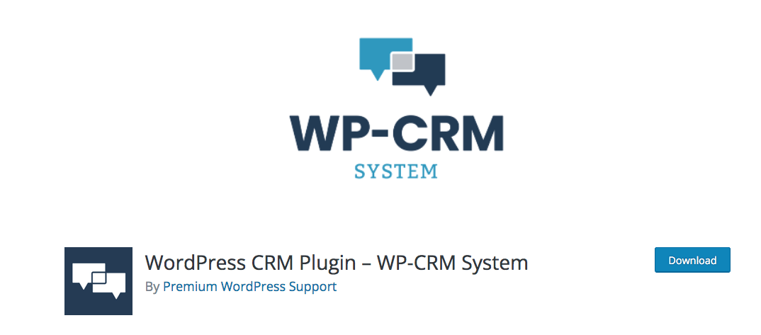 Captura de pantalla de WordPress CRM en la web oficial de WordPress