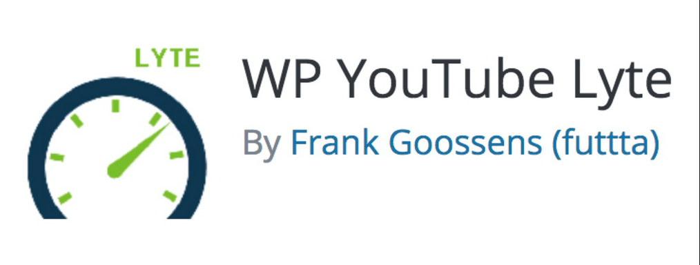 Captura de pantalla de WP YouTube Lyte plugin
