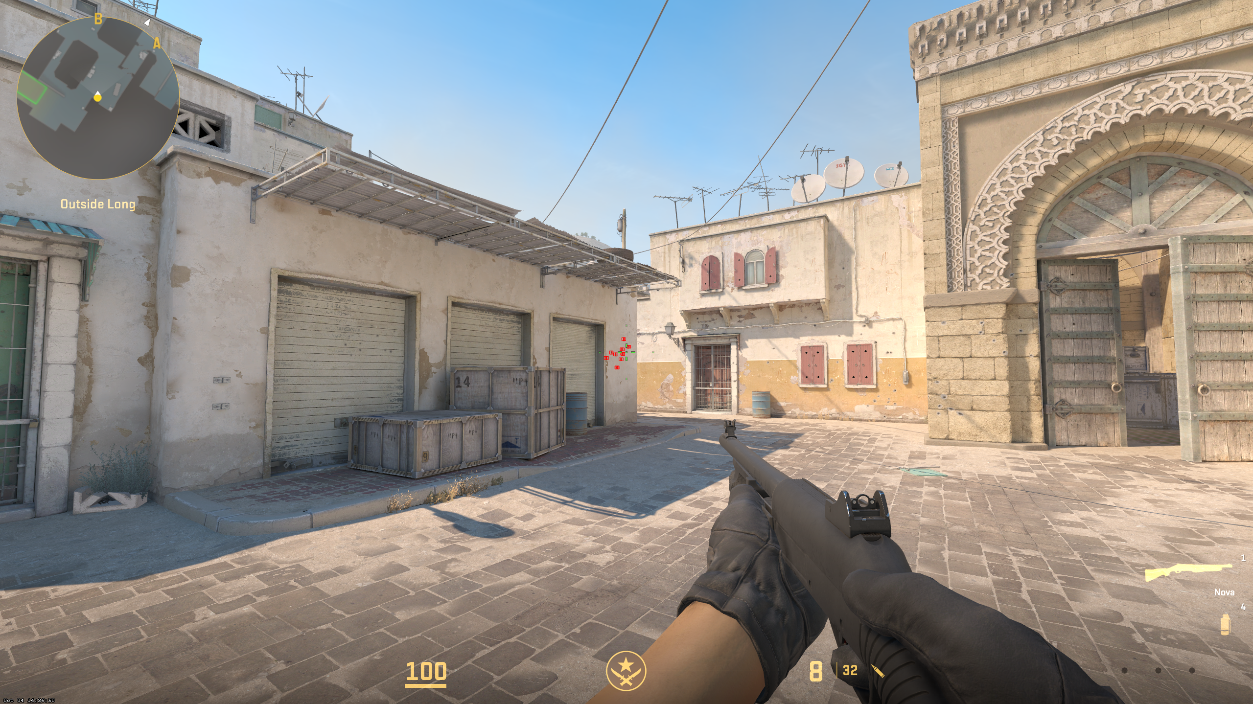 Captura de pantalla de Counter Strike 2: modo entrenamiento