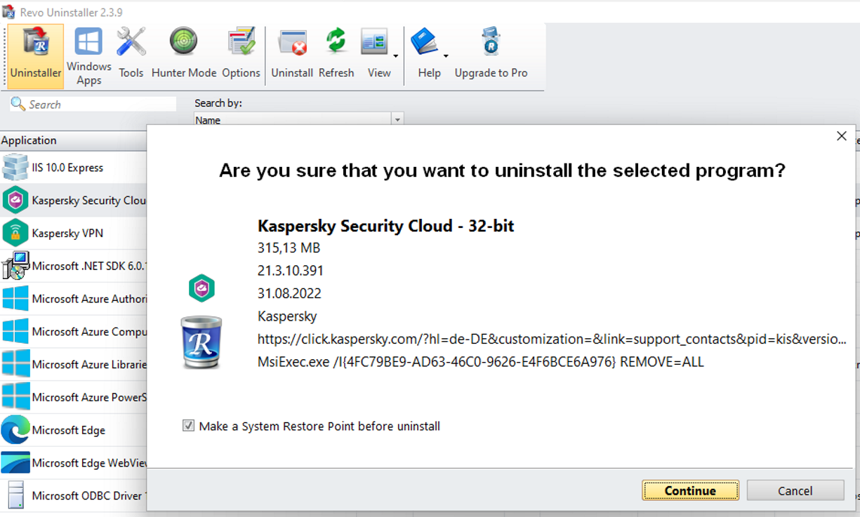Captura de pantalla de Revo Uninstaller Captura de pantalla de Revo Uninstaller