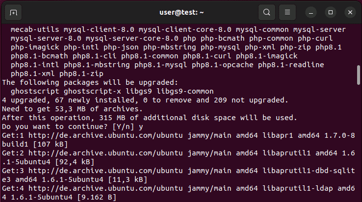 Ubuntu 22.04: Instalación de PHP, MySQL y Apache a través del terminal