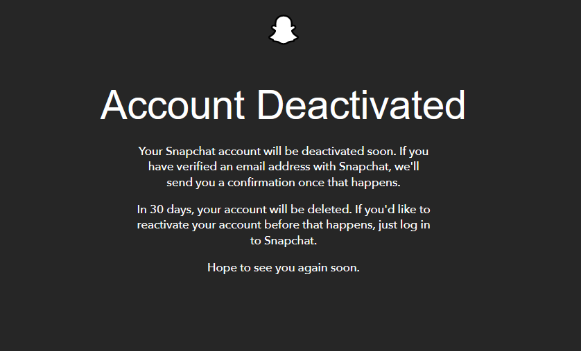 Desactivar cuenta de Snapchat Desactivar cuenta de Snapchat