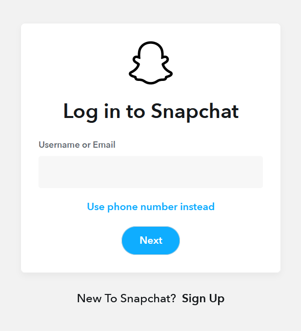 Iniciar sesión en tu cuenta de Snapchat en el navegador Iniciar sesión en tu cuenta de Snapchat en el navegador