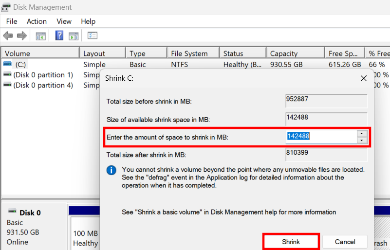 Administración de discos de Windows 11 Administración de discos de Windows 11