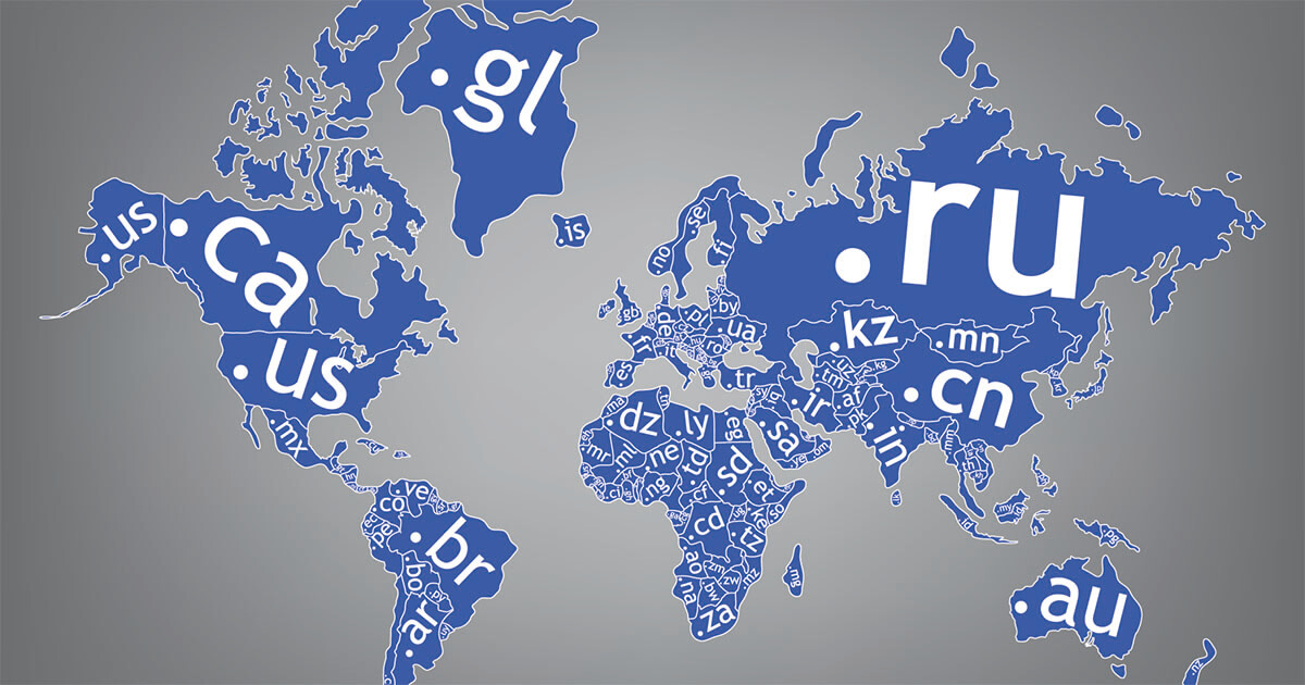 ccTLD: lista completa de los dominios por país