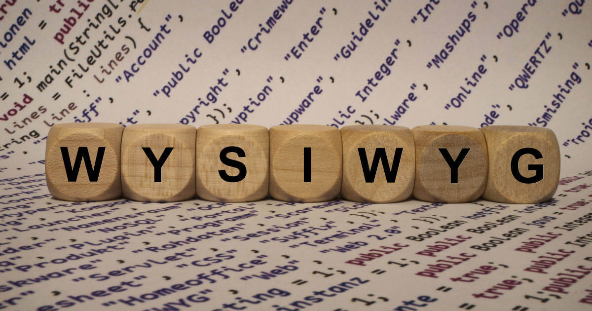 WYSIWYG: veo lo que tú ves WYSIWYG: veo lo que tú ves