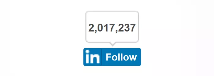 Imagen: Botón de “Seguir” de LinkedIn