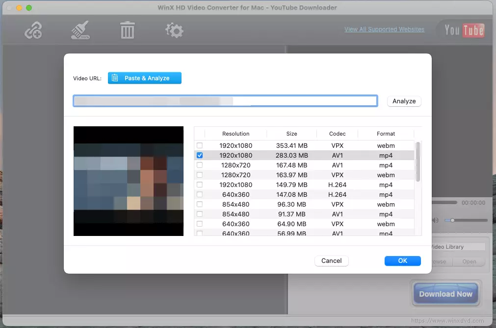 Imagen: Captura de pantalla de WinX HD Video Converter