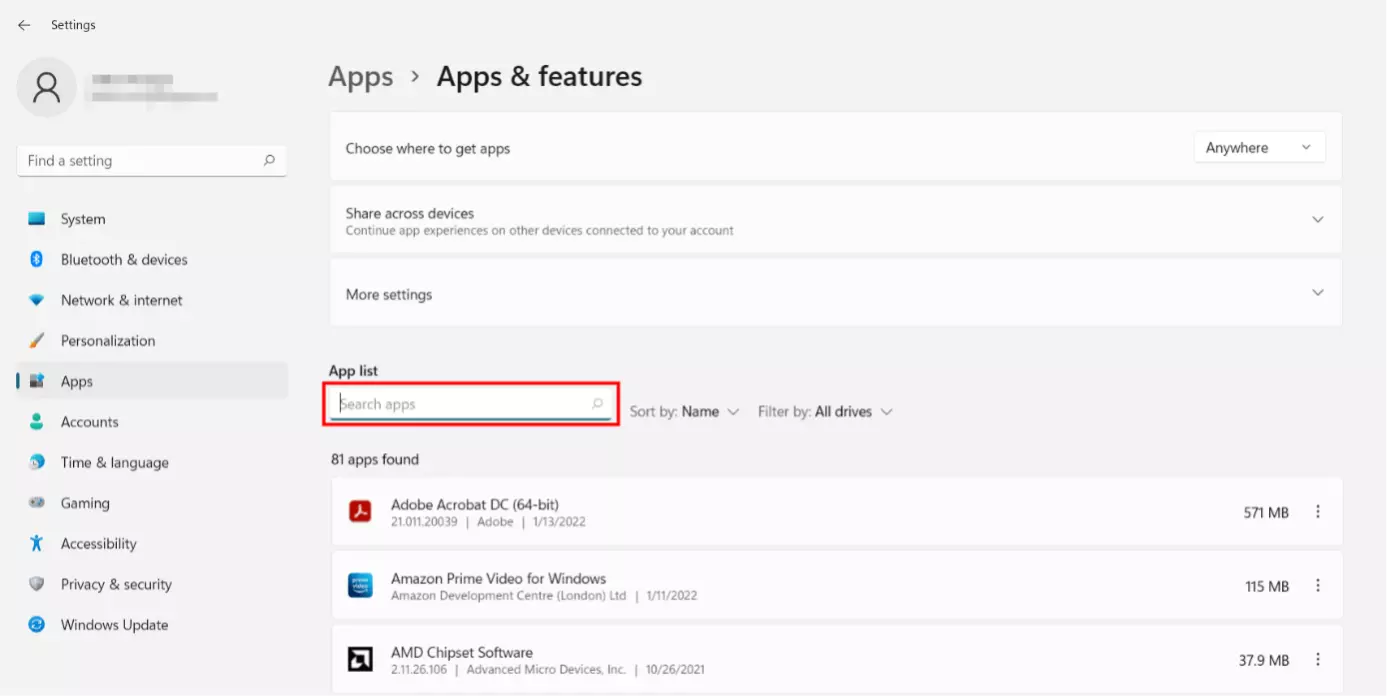 Imagen: Introduce Microsoft Edge en la lista de búsqueda