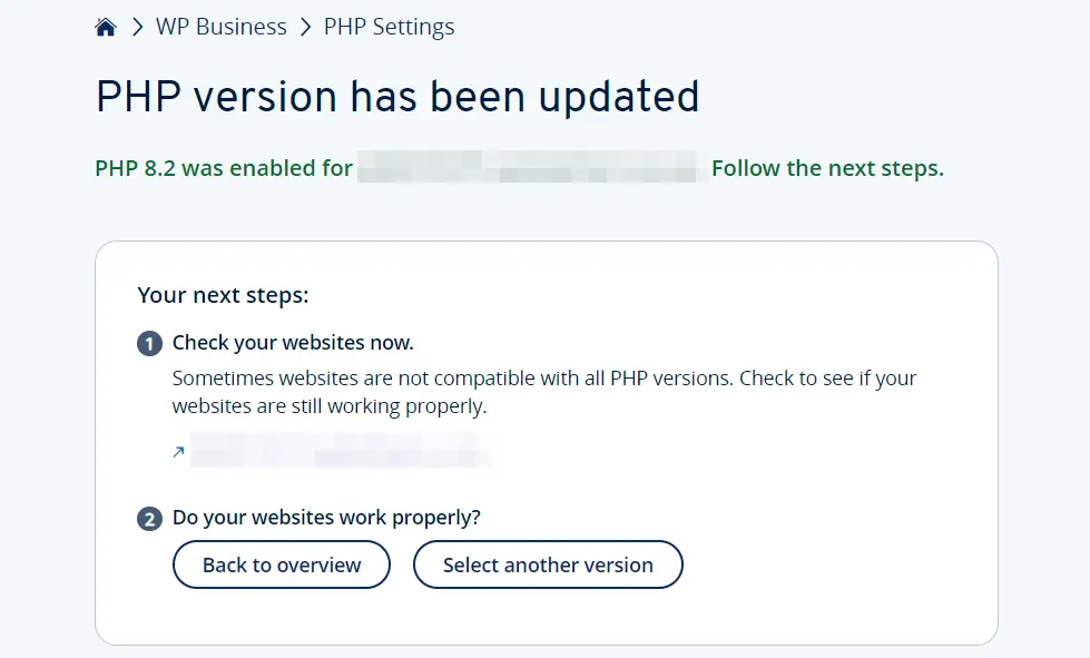 Cuenta de cliente de IONOS: cancelación del soporte extendido de PHP Imagen: Cuenta de cliente de IONOS: cancelación del soporte extendido de PHP