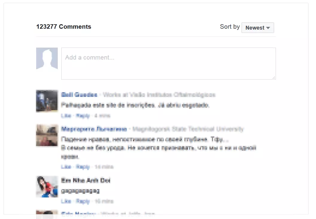 Imagen: El plugin de comentarios de Facebook