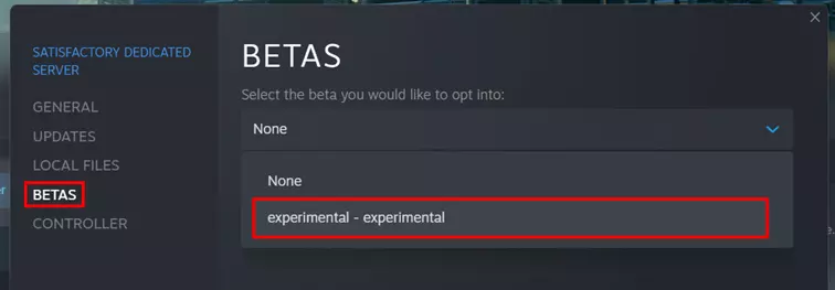 Imagen: Satisfactory server: actualización a versión experimental
