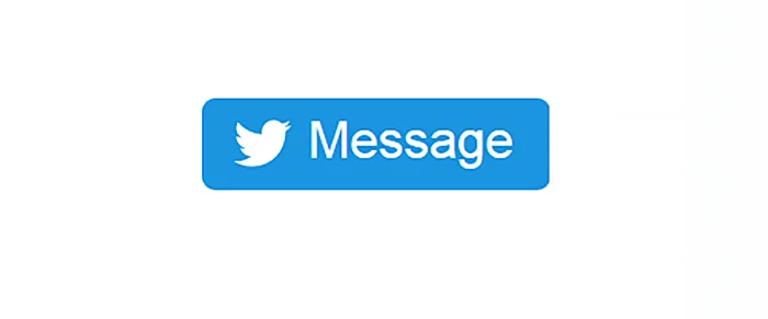 Botón “Message” en Twitter Imagen: Botón “Message” en Twitter