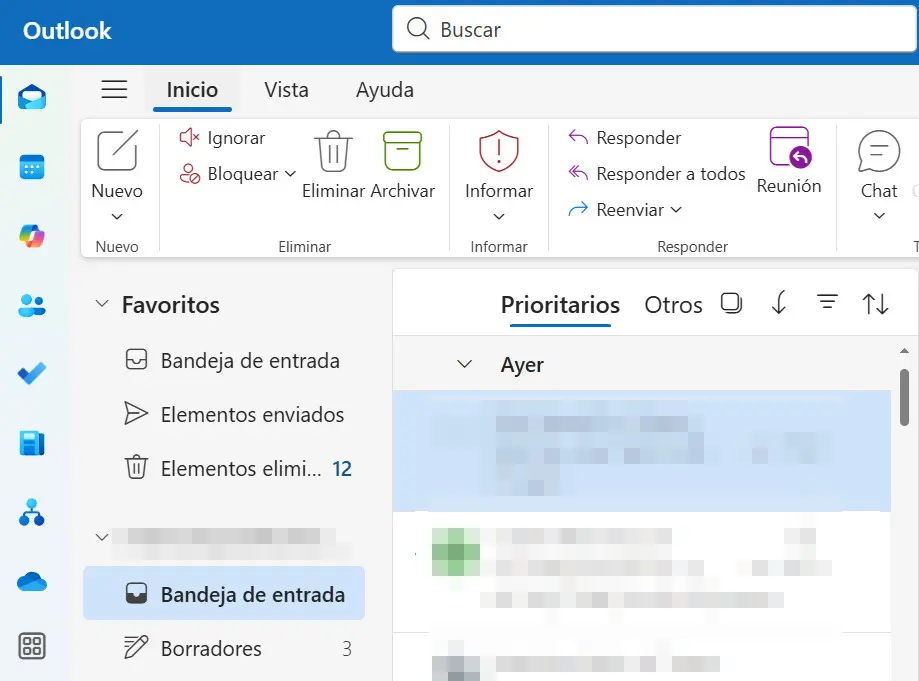 Imagen: Captura de pantalla de Microsoft Outlook