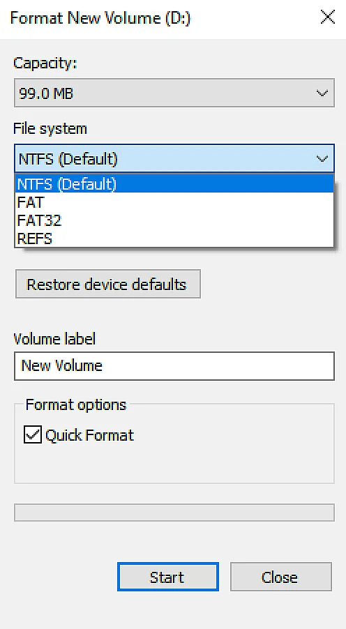 Imagen: Windows 10: formattazione di un’unità USB