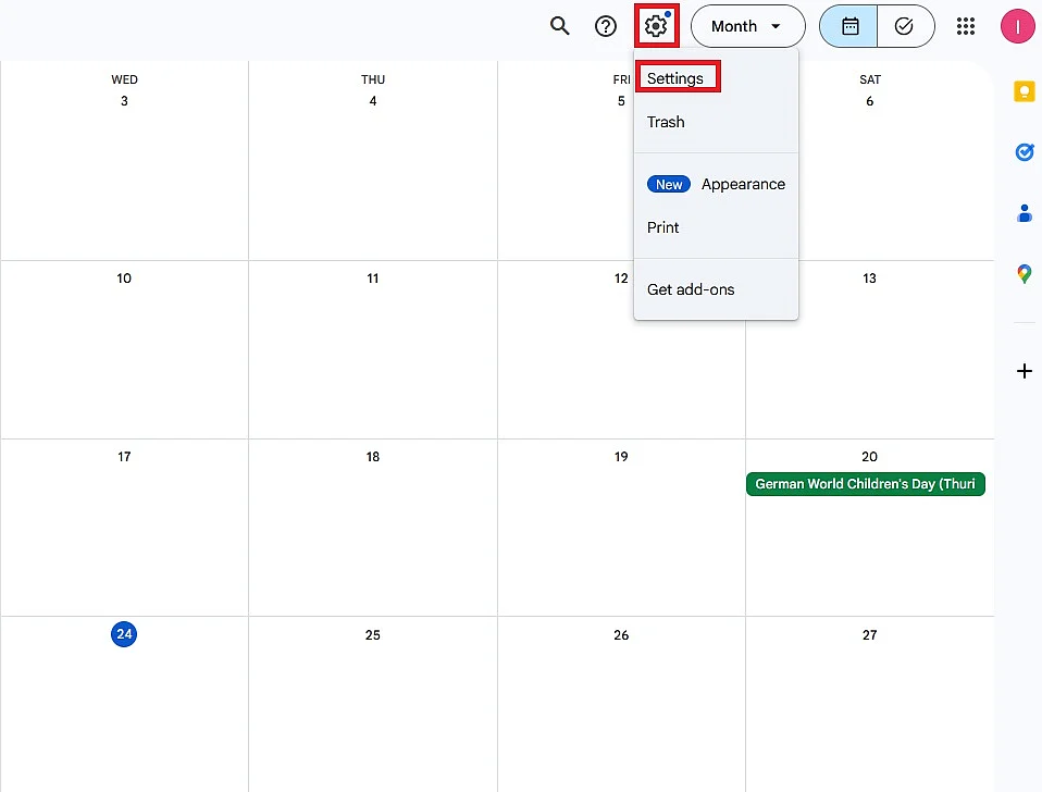 Importar archivo ICS en Google Calendar Imagen: Importar archivo ICS en Google Calendar