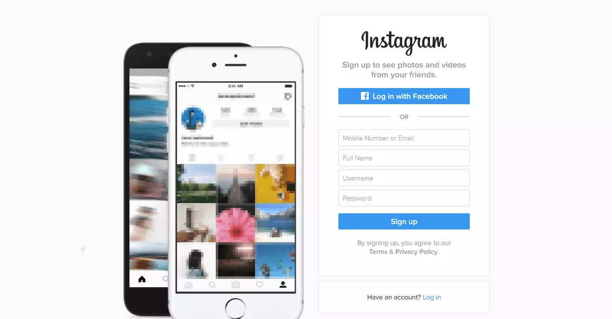 Imagen: Pantalla de inicio de Instagram