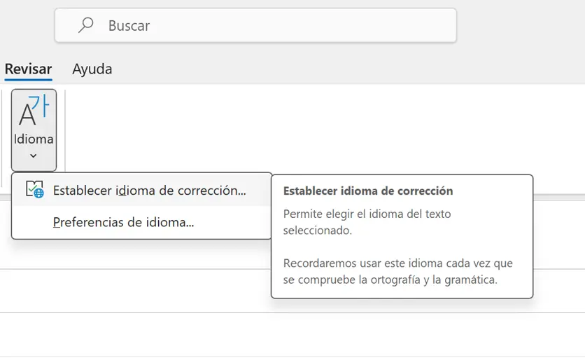Outlook: configuración del idioma en Correo Imagen: Outlook: configuración del idioma en Correo