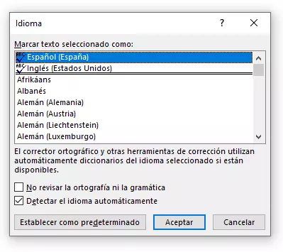 Seleccionar idioma