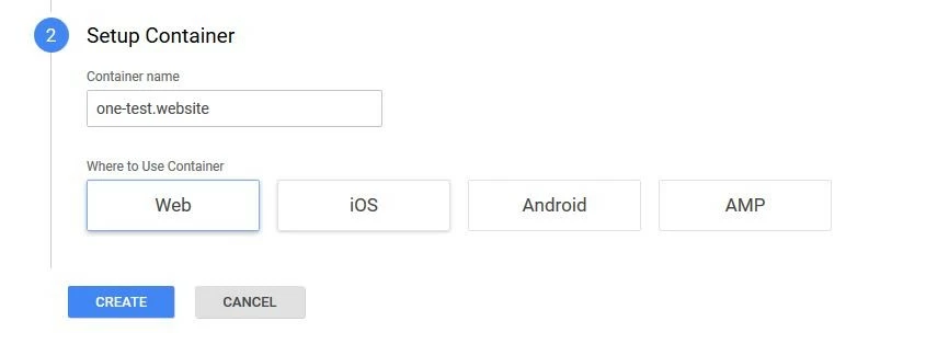 Google Tag Manager: configuración del contenedor
