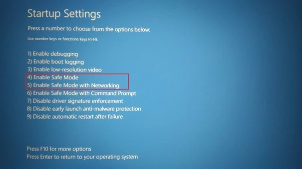 Imagen: Activar el modo seguro de Windows 11 en la configuración de inicio